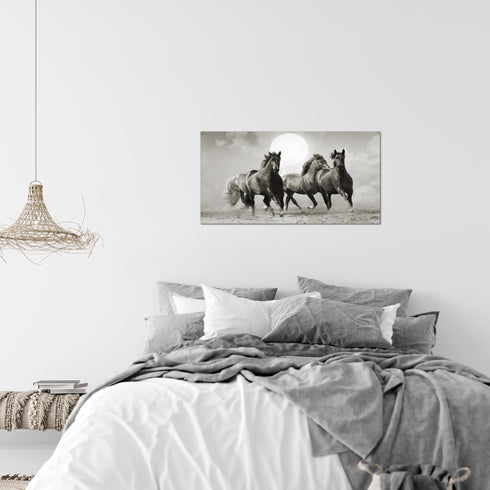 Wandbilder Wohnzimmer XXL Pferde Moderne Bilder Tiere